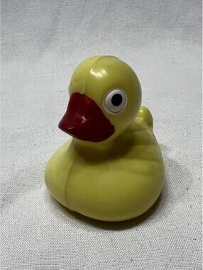 Vintage Hard Plastic Yellow Carnival Duck